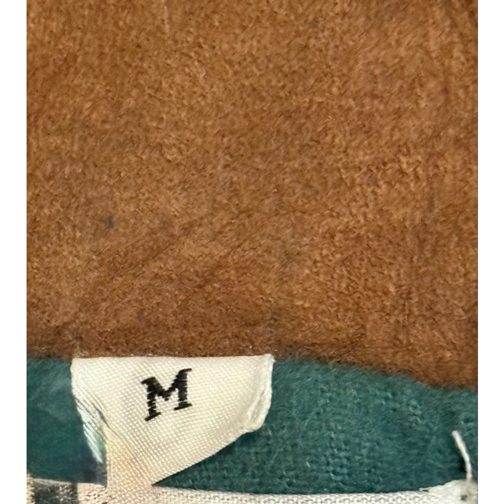 Vtg 80s Forenza Women’s Denim Blazer Tan Suede Collar Accents Jacket Sz M Lined - Picture 8 of 11